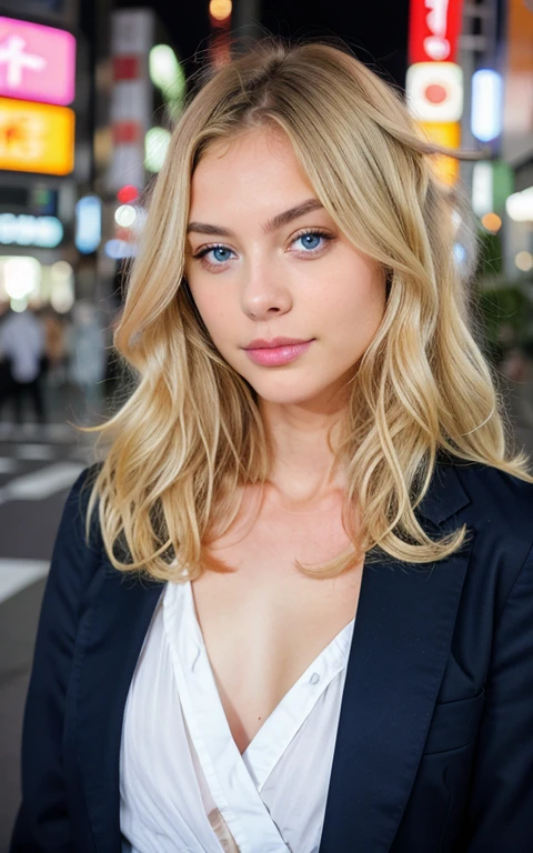 beautiful blonde in tokyo, very detailed, 21 ans, Visage innocent, natural wavy hair, Blue eye, high resolution, Boss of&#39;ouvrages d&#39;art, best quality, intricate details, very detailed, acuity, detailed skin, realistic skin texture, texture, detailed eyes, professionnel, 4K, charming smile, shot with Canon, 85mm, shallow depth of field, Kodak Vision Color, corps parfaitement ajusté, extremely detailed, photo_\(ultra\), photorealistic, realistic, Post-traitement, maximum detail, roughness, real life, ultra realistic, photorealism, la photographie, 8k uh, la photographie
