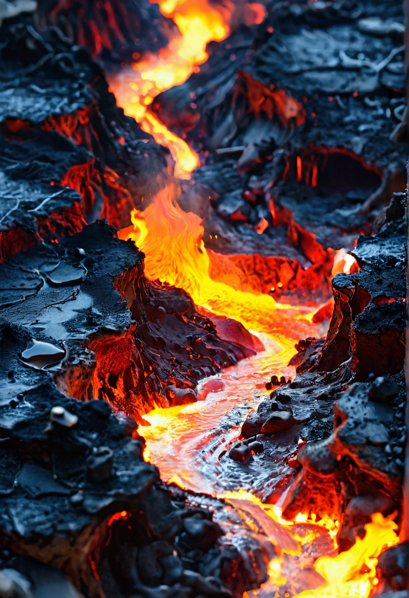 a city in hell, the ground is lava