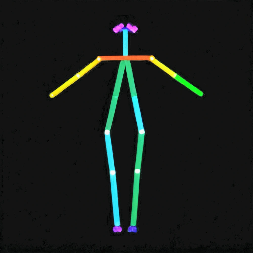 tall woman with blonde hair, white skin, wearing blue jeans and black blouse, in T-pose and plain green background