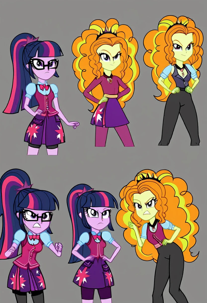 Eqg adagio angry bodystocking costiumme in the castle  kiss Twilight sparkle 