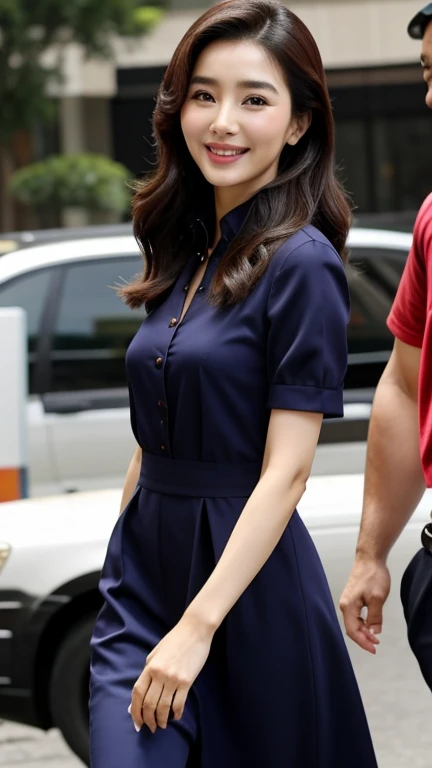Li Bingbing wearing loving clothes and smiling