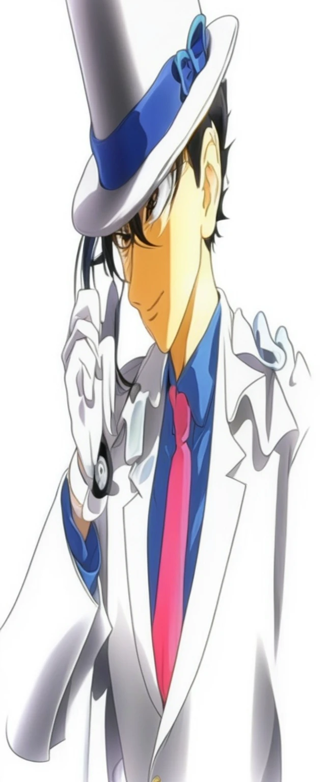 Anime scene of a man in a white suit and top hat, In a flowing white tailcoat, Shinji, Boogiepop Phantom, Flowing white robes, shinichi sakamoto, In an animated movie, inspired by Okumura Togyu, 2012年のAnime screenshots, Anime movie screenshots, Anime screenshots, mamoru hosoda