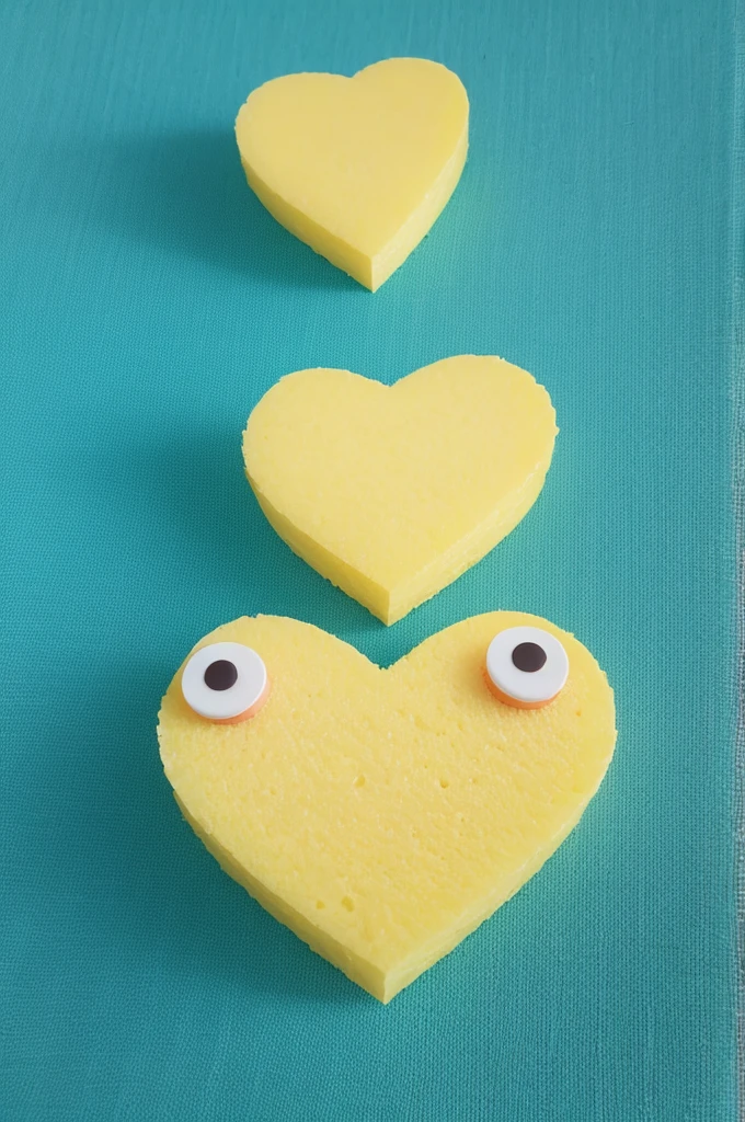 Make heart-shaped spongebob