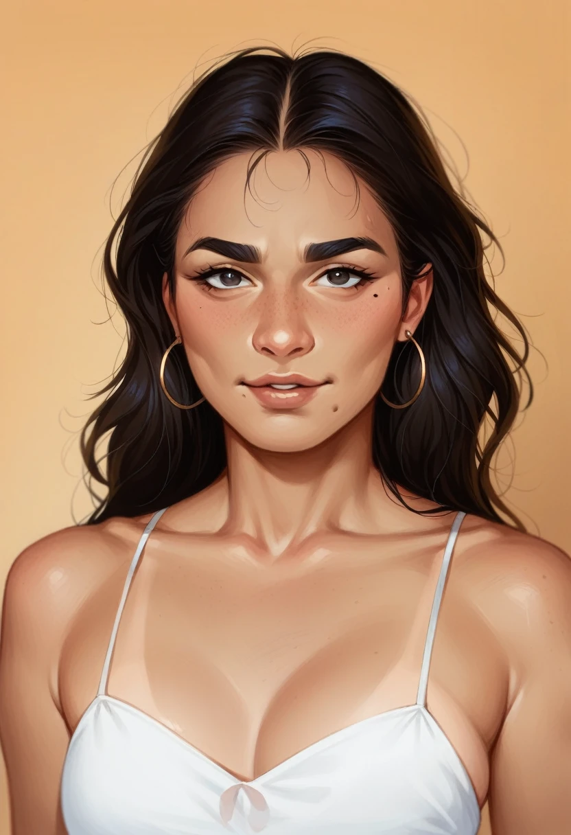 Additions to previous model : Return to the previous model with these changes :
Complexion : lightly tanned, as if she spent the year in Rio Bouche : Slightly fuller lips Beauty mark : Quelques grains de beauté