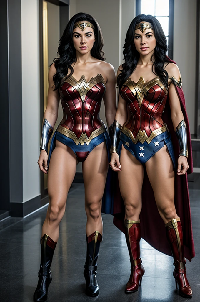 Wonder Woman and Raven with thong 