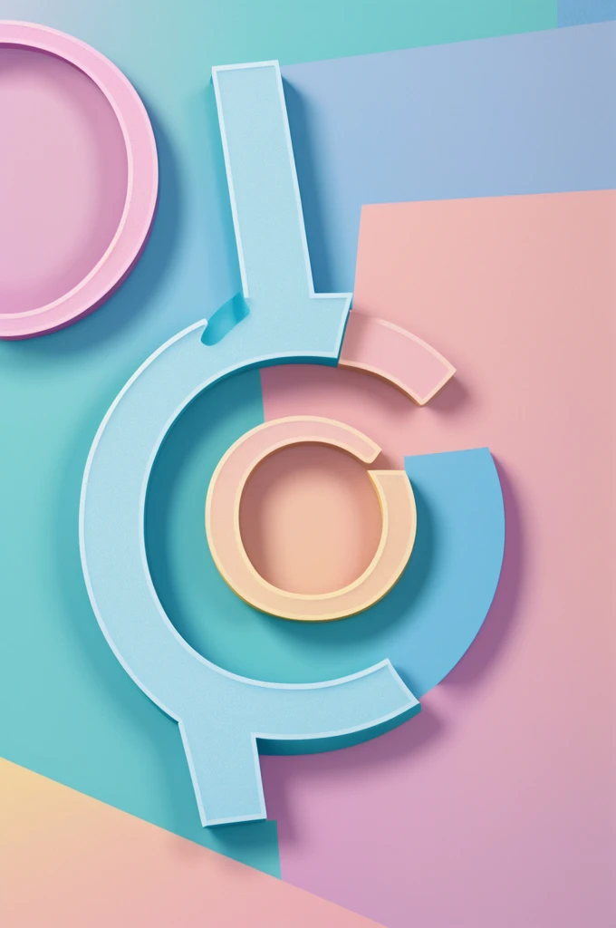 A logo with the letters "A, G, S" as if there were a bubble inside and the pastel colored letters