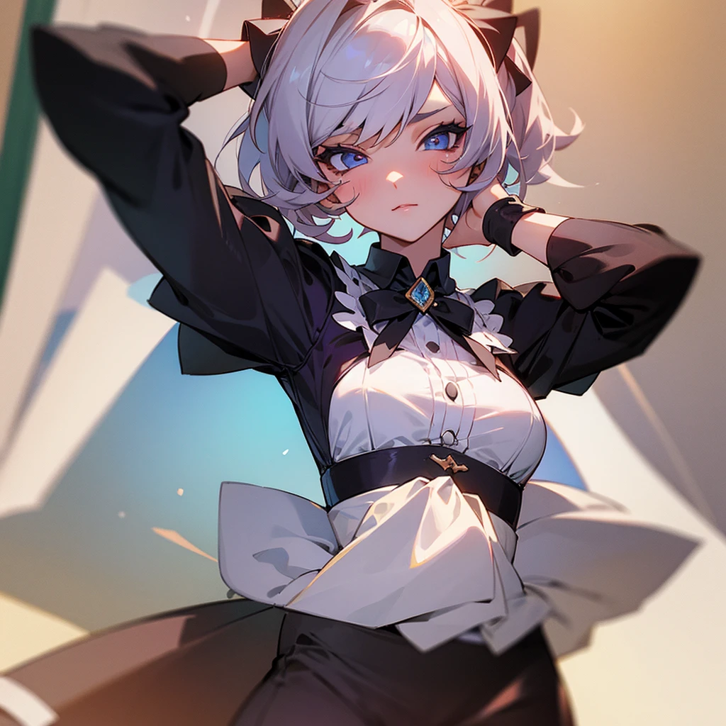 Make me a femboy wearing a blouse