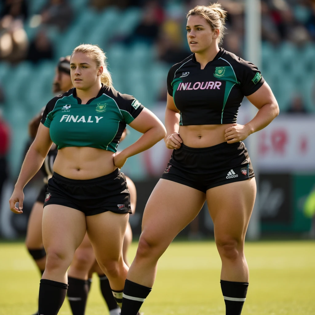 anal fantasy, athletic irish women rugby players, beefy, muscular, luscious thick thighs and glutes, wide waist, big boned, stocky build