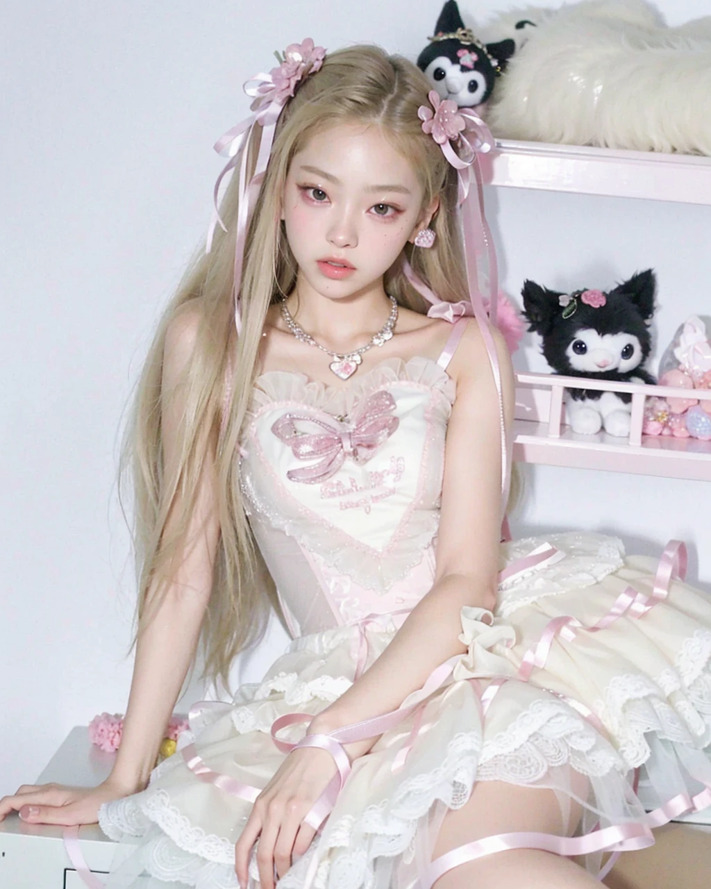 jennie from blackpink cara, foto realista.