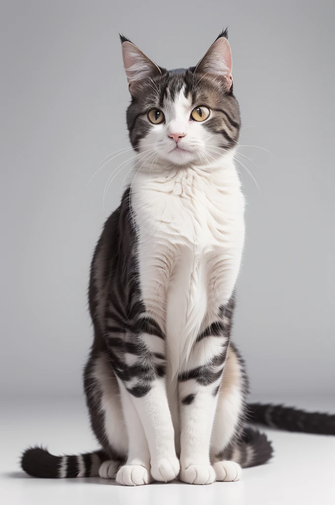 Give me images of cats with a white background in high resolution