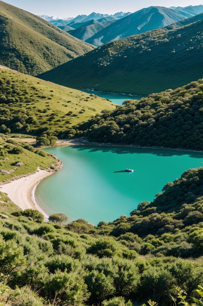 A video of a landscape