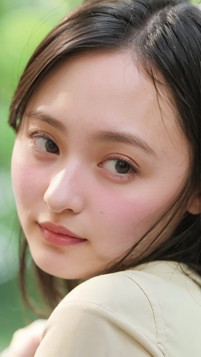 20 year old cute Japan woman, ((Extremely precise and accurate anatomy:1.0)), (Highest quality realistic skin textures:1.6), clean and glowing skin, Thin Skin, mesh, (Enhances the beauty of skin texture:1.2), ((((The texture of each individual hair, long and delicate lashes, Beautifully trimmed eyebrows, Facial pores, Detail of blood vessels in the white of the eye, Thin and visible capillaries in the skin)))), (Realistic as a photo:1.4), (Very realistic:1.4), (Improvement of quality:1.4), Realistic lighting, Backlight, A gentle light that illuminates the face, Ray Tracing, Bright light, (Smoother lighting:1.05), (Improving the quality of cinema lighting:0.9), 32k, fine grain, Detailed face, (Film Grain:1.1), (Natural smile:0), Accentuates body lines, High resolution, Natural look, Kind eyes, Delicate light and shadow, Clear skin, Graceful Pose, Beautiful Eyes, Sharp details, Soft light reflection, Beautiful contours, Delicate skin tone, Natural background, Natural poses in everyday situations, Extremely fine detail, Lora Style