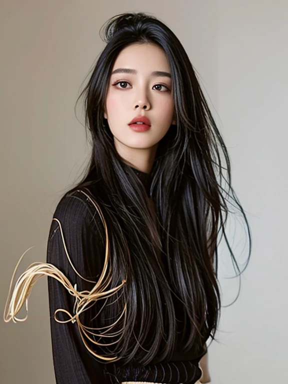 8k images, Shot with a high quality Fuji 45 camera., Pixels, best quality, Masterpiece:1.2), (realistic, photo-realistic:
1 woman,cute, ผู้หญิงlong hairชาวเอเชียตะวันออกเฉียงใต้ที่มีใบหน้ากลม, Open the aperture wide., professional lighting, Sony A7R4, 50 mm sitting lens. 2 long hairชาวเอเชียตะวันออกเฉียงใต้ที่มีใบหน้ากลม, Large bust measures 36 inches., Warm light, long hair,black eyes,abdominal muscles, The body is beautiful and strong., thick hips, rounded chest, (digital painting, HDR, high contrast), 3d, 8K, 45,000,000 pixcls,,Southeast Asian Araaf woman with a round face,Posing for pictures, Portrait, beautiful haraf,ภาพสามมิติ 8K,45 high quality colored lights,000,000,000 Pixels, photo, post-trade photo, animation, headshot graph, Zinnia, Female model, 2 4 years old, Japanese model, Anna Nikonova or New Milky, Model with an attractive body, Zinnia, The shirt is tight., Looks hot.., Wear simple, tight-fitting clothing., beautiful female model, Look sexy, It fits the shape deliciously., sexy girl, wearing The shirt is tight.