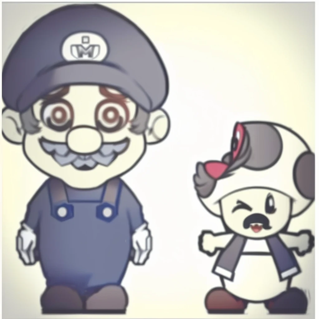 cartoon of a man and a woman dressed in Mario Bros costumes, Mario's art, Mario as a WWI soldier, mario as a real person, video game scene, Mario as a soldier, inspired by Mário Comensoli, Akihiko Yoshida, fanart de videogame, Mario Bros, inspired by Mario Cooper, inspired by Luigi Kasimir