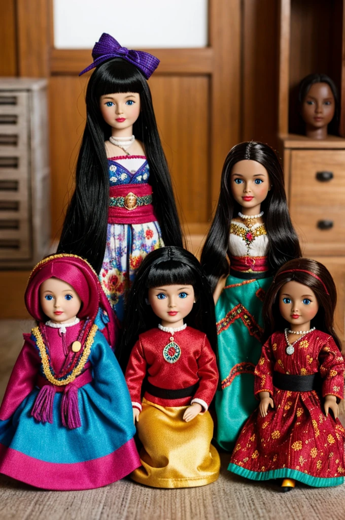 A world with people who represent cultural and sexual diversity in dolls 