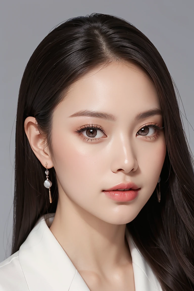 high quality portrait of a business woman, middle angle, makeup business, professional linkedin profile picture