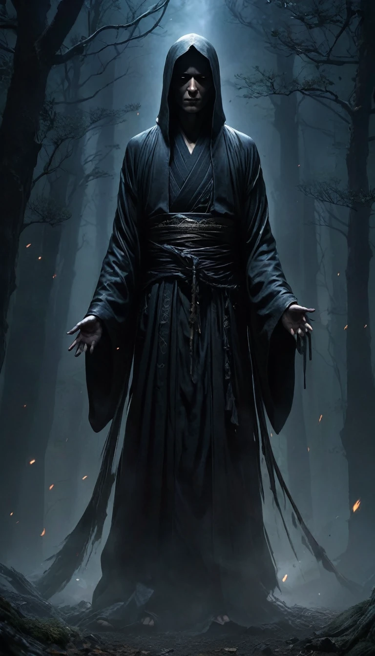 big, Dark Black, whole body, Concept Art, Depth of written boundary, (Add details:1.4), Depth of written boundary, Highest quality, 16K resolution,Japan, Apparition