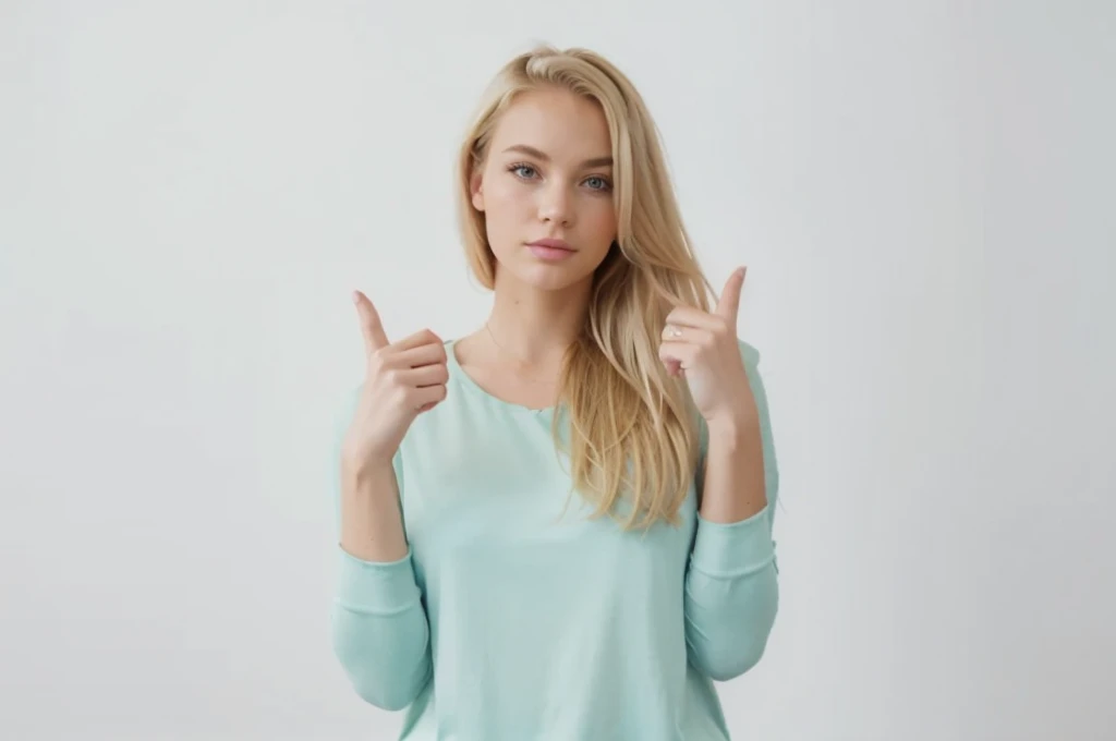 Make blonde Amanda in this same pose wearing an identical outfit in an identical setting, hair blonde