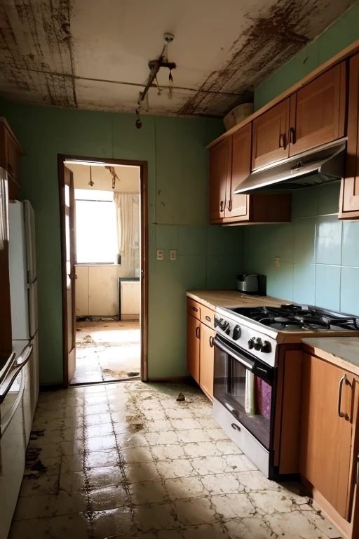 Abandoned house、kitchen