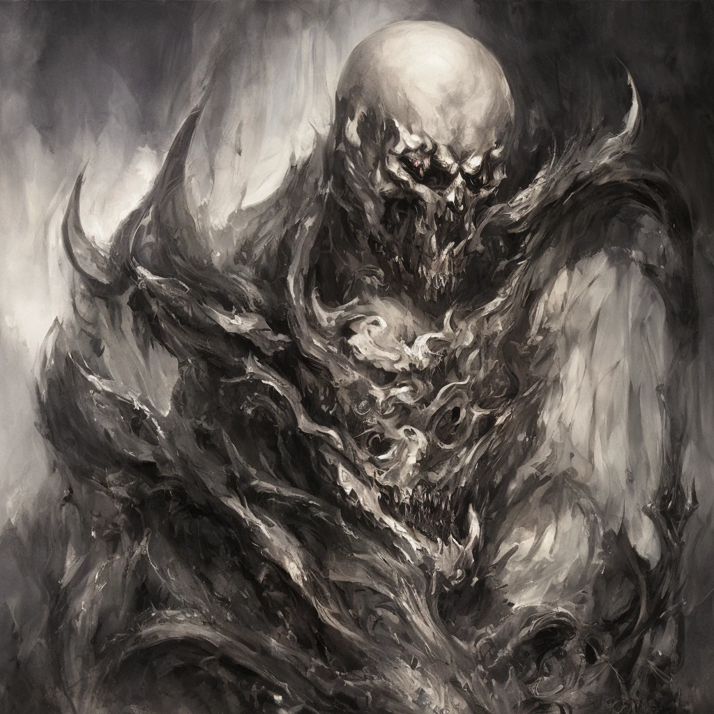 Portrait of the Grim Reaper, handsome demon, high chaos, dark atmosphere, intricate details, by Johan Grenier style, Alyssa Monks style