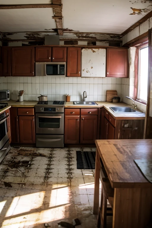 Abandoned house、kitchen
