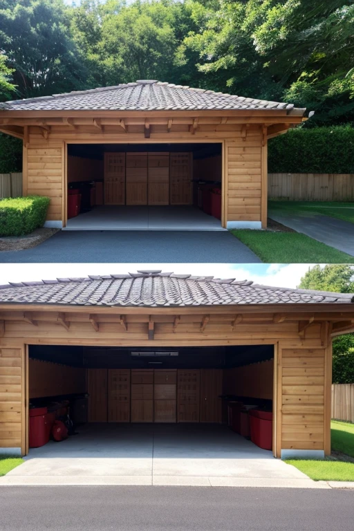 Luxury House、garage
