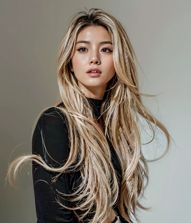 8k images, Shot with a high quality Fuji 45 camera., Pixels, best quality, Masterpiece:1.2), Southeast Asian Araaf woman with a round face, black hairไหล, long hairสีดำ, long hairสีดำ, black hairยาวปลิวไปตามสายลม, long black hairไหล, เธอมีblack hair, black hair, black hairของเธอเป็นลอนยาว, black hairสวย, black hairธรรมชาติเข้มเป็นพิเศษ, Cindy Avelino, with long hairสีดำ ภาพถ่าย, Model with an attractive body, Zinnia, The shirt is tight., Looks hot.., Wear simple, tight-fitting clothing., beautiful female model, Look sexy, It fits the shape deliciously., sexy girl, wearing The shirt is tight., (realistic, photo-realistic: Open the aperture wide., professional lighting, Sony A7R4, 50 mm sitting lens. 2 ; Warm light, long hair,black eyes,abdominal muscles, The body is beautiful and strong., thick hips, rounded chest, (digital painting, HDR, high contrast), 3d, 8K, 45,000,000 pixcls,,