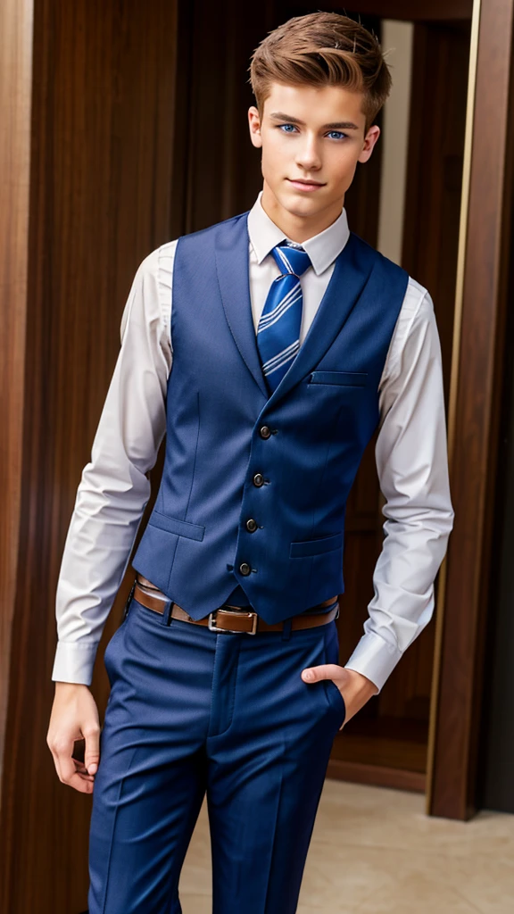 19 year old male wearing tie and lomg sleveed button up with vest with dress pants and 3 belts
4K HIGH REZ
Physical Description: Brown colored hair and skinny build. 5"5 and 150 LB. Blue eyes.
.