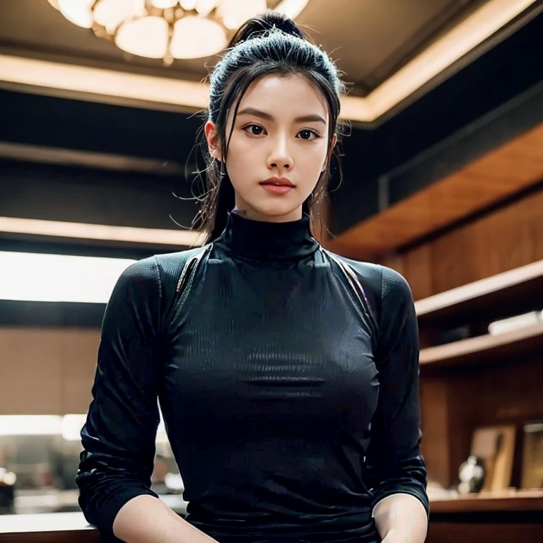 8k images, Shot with a high quality Fuji 45 camera., Pixels, best quality, Southeast Asian Araaf woman with a round face, black hairไหล, long black hair, long black hair, black hairยาวปลิวไปตามสายลม, long black hairไหล, เธอมีblack hair, black hair, black hairของเธอเป็นลอนยาว, black hairสวย, black hairธรรมชาติเข้มเป็นพิเศษ, Cindy Avelino, with long black hair ภาพถ่าย, Model with an attractive body, Zinnia, The shirt is tight., Looks hot.., Wear simple, tight-fitting clothing., beautiful female model, Look sexy, It fits the shape deliciously.,