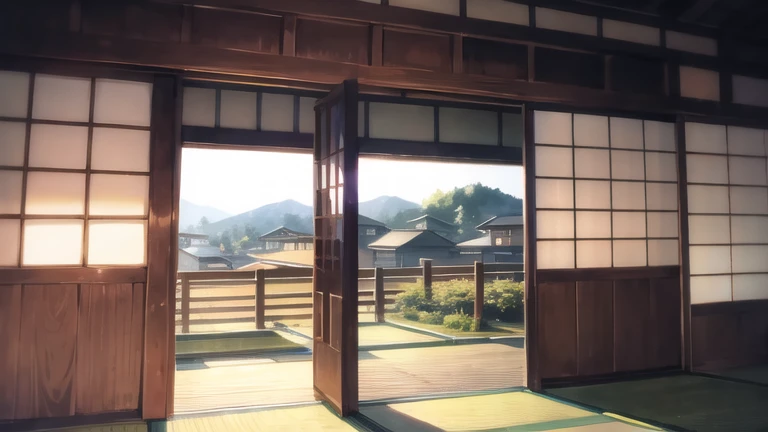 Indoors in the Japanese countryside