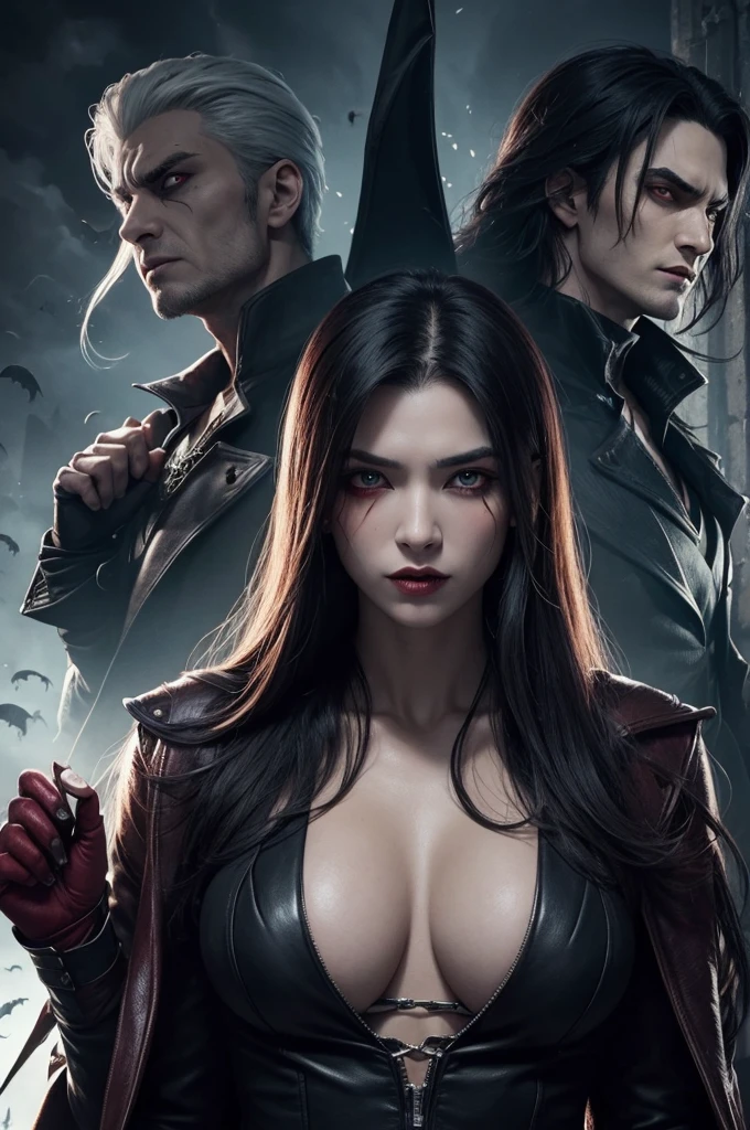 Create 6 people, 2 vampires, 1 werewolf, 1 ghost and 1 mutant with only one eye