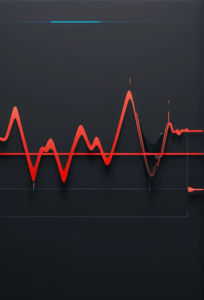 Create an eye-catching icon, Imagine a pair of headphones with a pulsing waveform passing through them. The waveform should subtly resemble the shape of a heartbeat, emphasizing the 'pulse' aspect. Use bright, contrasting colors like red and black to make the icon stand out."