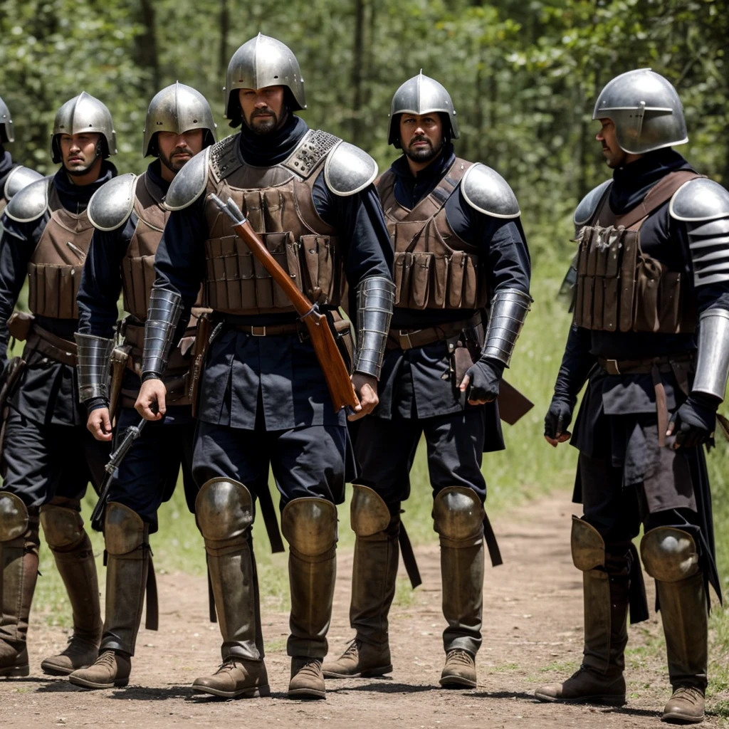 Ace a paramilitary group with medieval armor