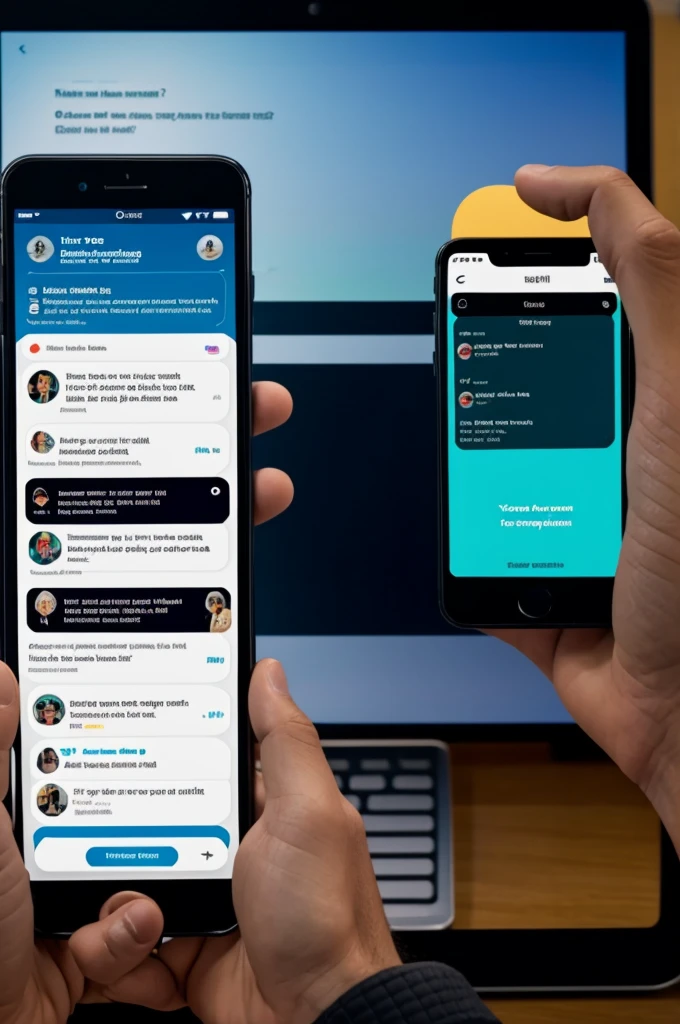 Interface of a chat with another person