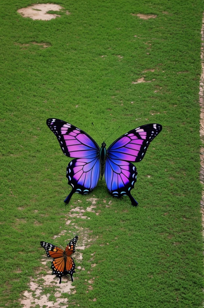 A butterfly taking care of the world in anime format