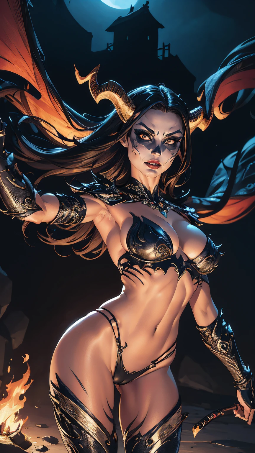 Close-up cameltoe focus, ((photoshoot)), from below, buxom demoness, flame_atronach, mature, milf, full body portrait, posing for onlyfans, slutty erotic succubus, day of the dead, bodypaint, armoured pauldrons, scary detailed art in color, rage, sultry, amused expression, busty, curvy hips, sexy, alluring, erotic posing with open legs, skimpy see through lowleg panties, cameltoe, highly detailed fantasy art, beautiful fantasy art portrait, intricate detailed digital art, highly detailed digital painting, digital art fantasy art, mark brooks detailed, detailed fantasy digital art, amazing detail digital art, close-up portrait demoness skull, by Todd Lockwood, liquid metal girl