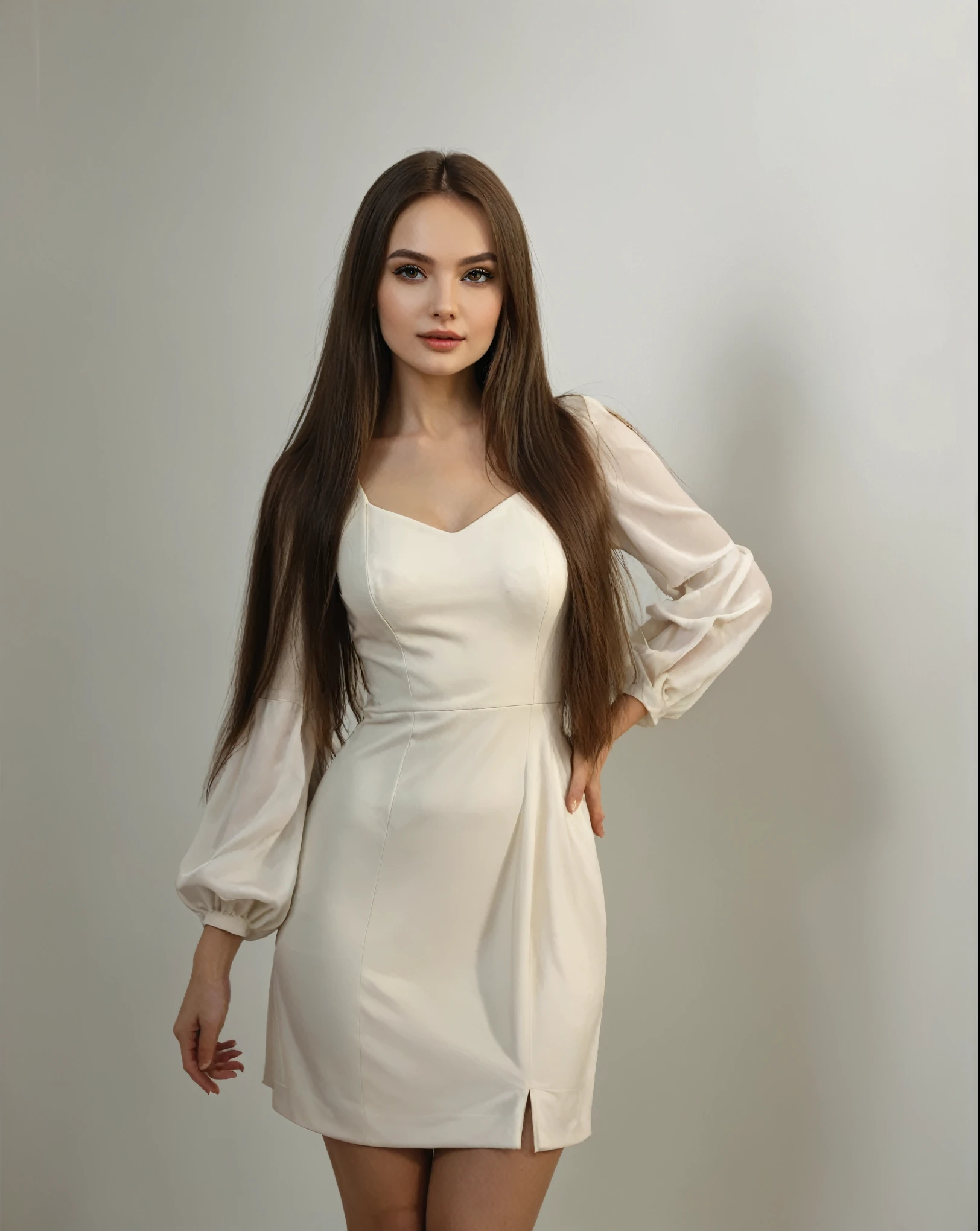 Arafed woman in a white dress posing for a photo., wearing an elegant dress, Anna Nikonova aka Newmilky, Anastasia Ovchinnikova, Angelina Stroganova, Yelena Belova, olga buzova, elegant dress, Victoria Gavrilenko, woman dressed, Simple Dress, Alina Ivánchenko, Julia Gorokhova, Dasha Taran