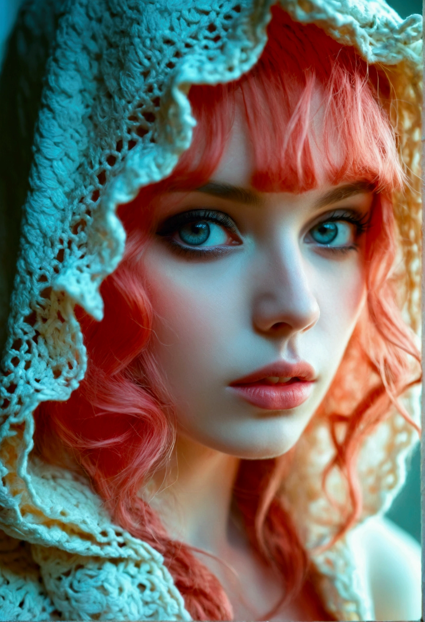 sensual nude female portrait, extremely detailed face and skin, beautiful eyes and lips, intricate details, dramatic lighting, cinematic composition, pale skin, hooded eyes, romantic, soft focus, chiaroscuro, ethereal, mystical