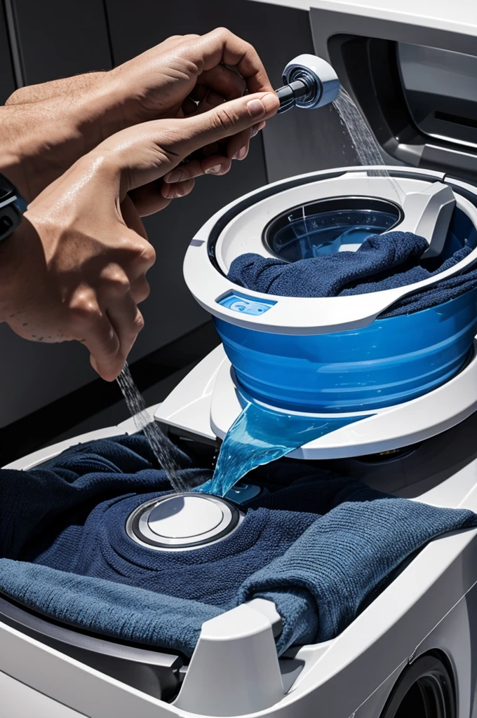 A robot that washes clothes
