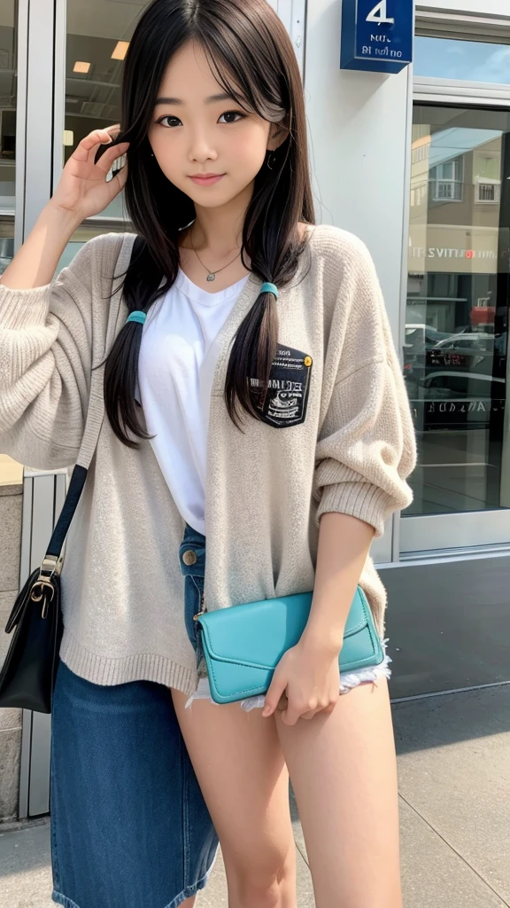 There's a beautiful girl in a big box, Receive a gift from a beautiful android、Staring with an innocent expression、Slender body line、Completely naked