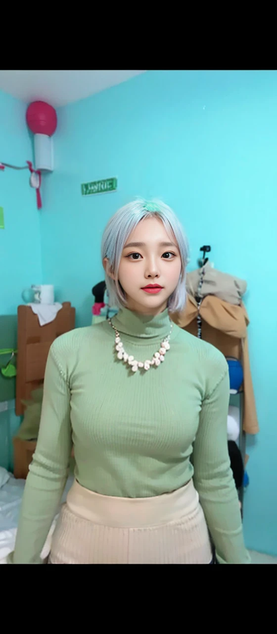 realistic、highest quality、1 girl、pink hair,short hair,saliva、,professional lighting、on lap、Being in the gym、Power Rack、long sleeve fancy yoga wear、