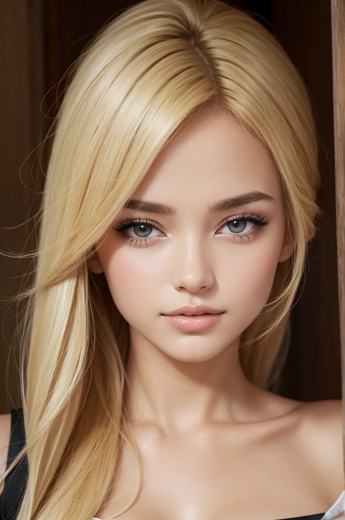 draw a beautiful Brazilian and blonde girl
