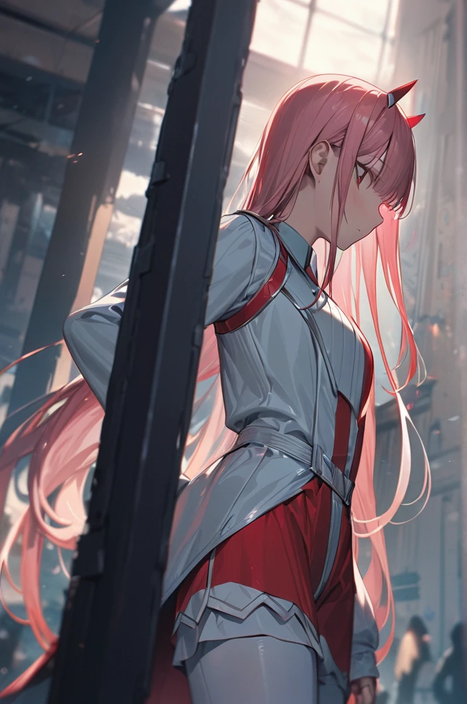 ((Best quality)), ((masterpiece)), (detailed), zerotwo