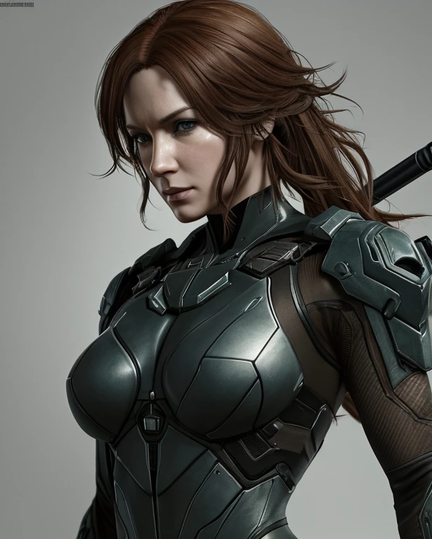 Christina Hendricks in the Metal Gear Solid universe, High-quality facial research of Christina Hendricks, (Christina's sculpted cheekbones and slight wrinkles around the face), (detailed facial feature, detailed skin, clear skin), alluring 48 year old woman, High-quality detailed research of Christina Hendricks voluptuous figure. Full body, super quality for competition, whole body, casual pose, beautiful pose, (extremely detailed CG 8k wallpaper), (extremely delicate and beautiful), (masterpiece), (best quality: 1.0), (ultra-high resolution: 1.0), beautiful lighting, perfect lighting, realistic shadows, [high resolution], detailed skin, super detailed (((colorful))), Digital art, Metal Gear Solid concept art, Full Body concept art, Expert concept art with high detail, Concept art such as Ernest Halimov, Stealth game concept art, Concept art, Yoji Shinkawa style, Video game concept art, 4k
