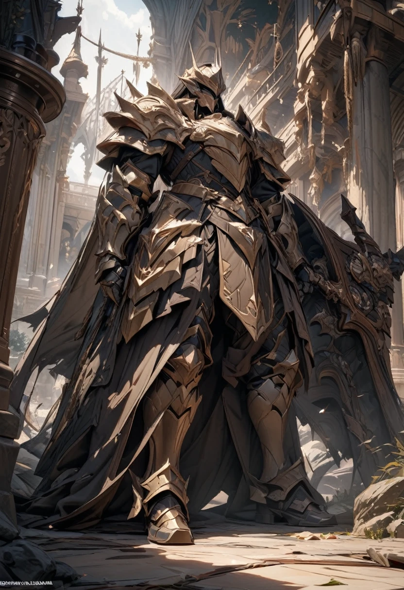 masterpiece, 8k, best quality, highly detailed, gauntlets made of a brown chitin