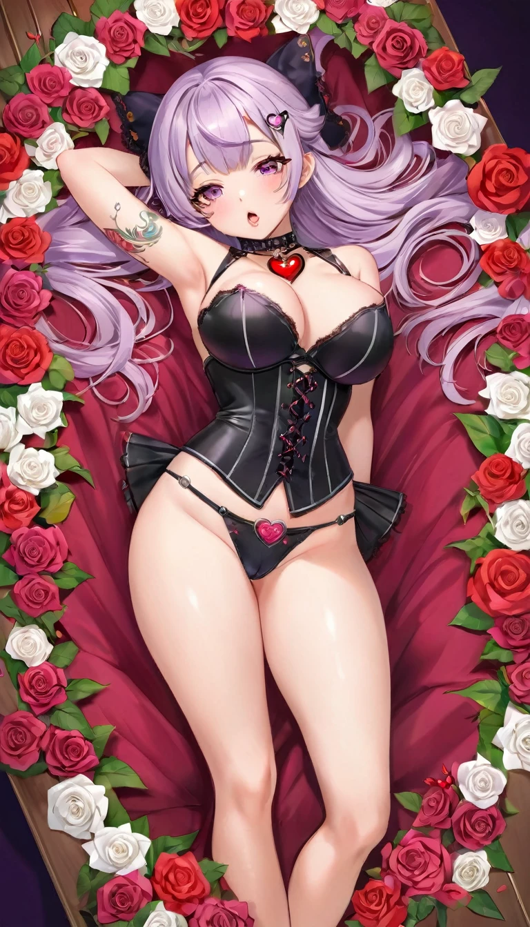 {{{{{16k}}}}}, {{{{{transforming a pure girl into her facial rank and tits rose to the SSS rank of top-notch pretty actresses, She is laid on an coffin of flowers bouquets and her body becomes more curvy, she is turned into a cutesy flower arrangements, getting her tattoos increased her waist and underbust became thinner, her breasts become even larger and deeper cleavage, Her hair is replaced by a bang long glossy very Straight hair, A 10-years-old young girl who was supposed to have died, but was injected with more and more female hormones and Reproduce as underbust and topbust firmness lasciviousness 18-years-old nudity girl of the expression dyed in bewitching eroticism, Installed the brilliance of youth and womanhood, The growing body is reproduced with sex-loving, sexy, thick, dark lips, The romantic look on her face when her beloved's penis is inserted into her pussy and the too cute gaze she gives only to the one she loves, Her gasps echoing through the air, A full view of a cock being inserted into her cunt, Her hair and tits sway as her cock is boldly pistoned and She is fucked on all fours on her side and in various other positions, Injecting her with female hormones will get her excited and make her even more fit for sex, She is fitted with a heart collar that puts people which transforms her into a cute once-in-a-millennium}}}}},{{Extremely detailed}},{{{{{integrated her head pure small, All the fat from her limbs and waist will move to her swinging tits and slender limbs, Enchanting Too thick and erotic lips, Her thickened lips shimmer with luster}}}}},{{{{{Her tattoos spread all over her body, She is tattooed with lewd flowers on her neck, arms, lower abdomen, thighs, Flower piercings are attached all over her body}}}}}