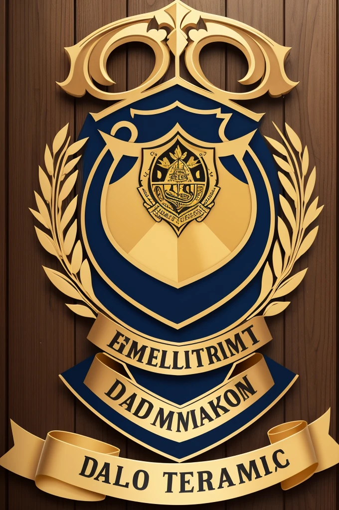 Create a team crest with the name delicinha