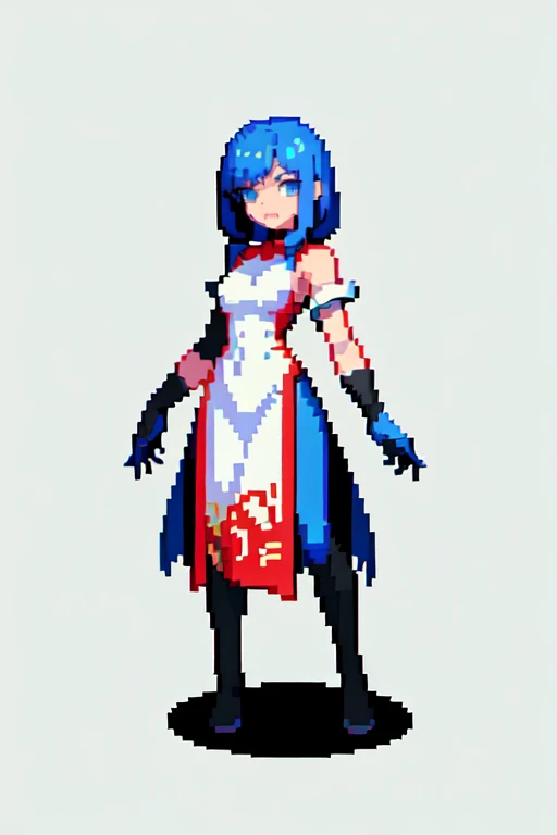 (masterpiece, top quality, best quality), pixel,pixel art,1girl,full body, 
 