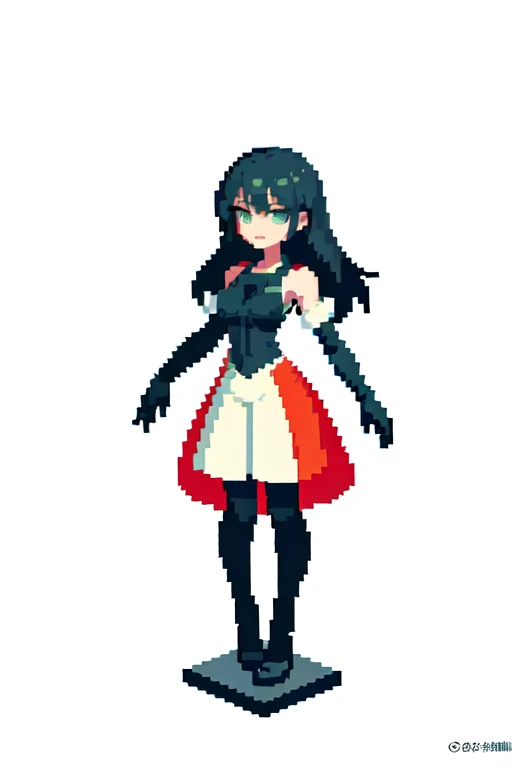 (masterpiece, top quality, best quality), pixel,pixel art,1girl,full body, 
 