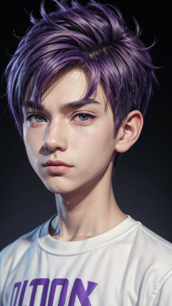 (cartoon style:1.2), Cartoon image of a boy with purple hair, hip hop street clothes , boy cartoon style illustration, cartoon art style, cartoon art style, digital illustration style, highly detailed character design, digital art, City fan art, portrait character design, beautiful digital illustration, high-quality portrait